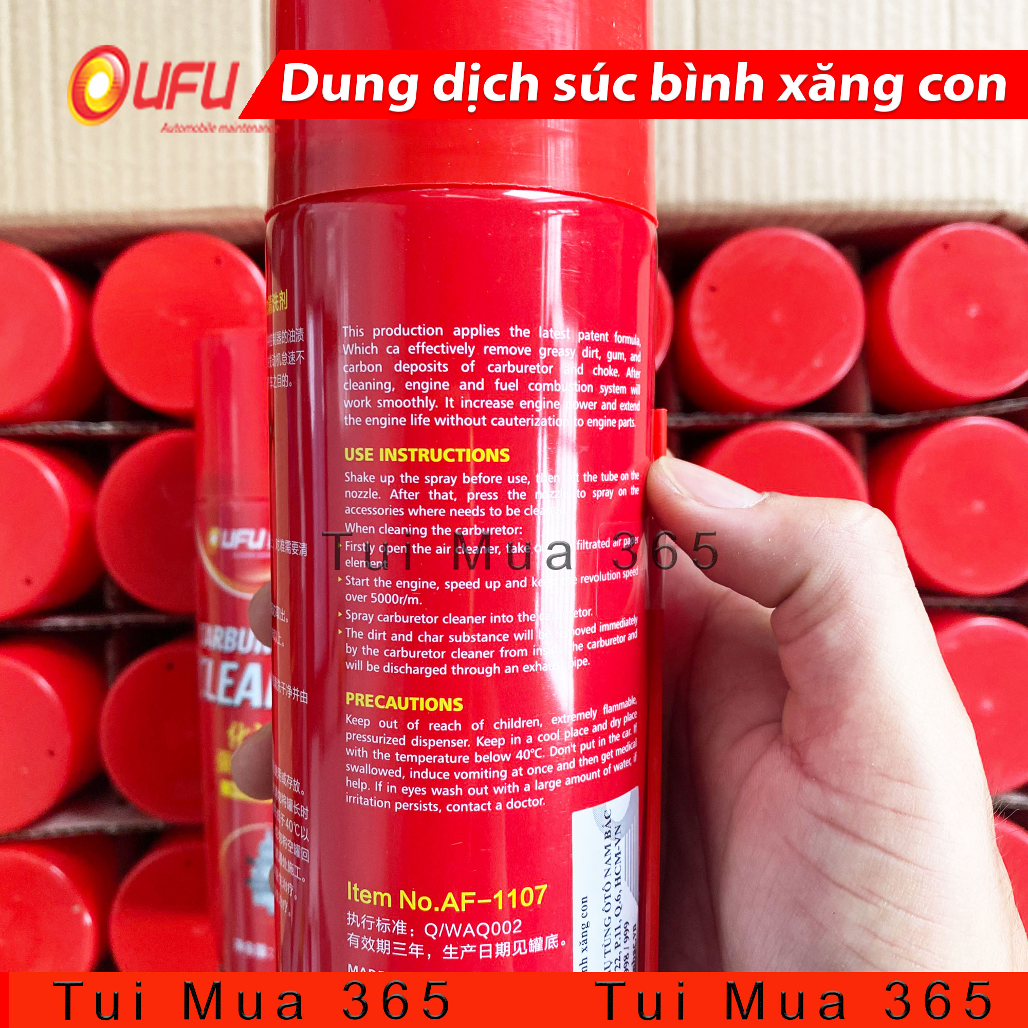 [HCM]Carburettor Cleaner 450ml Dung dịch súc bình xăng con