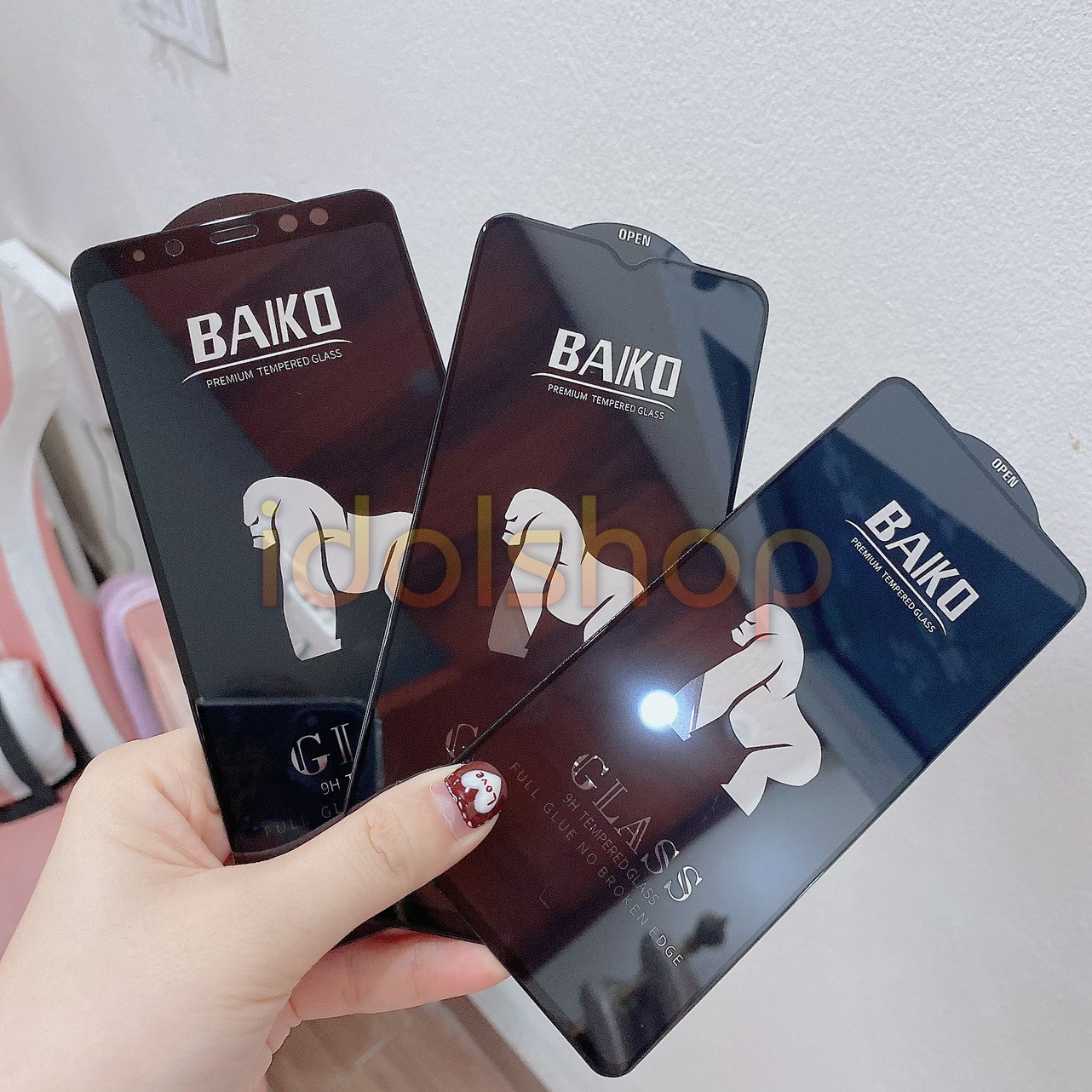 Cường lực BAIKO Full màn Xiaomi Redmi Note 11 Pro Note 10 Pro Note 9s Note 8 Pro Note 7 Pro Note 9s/9Pro