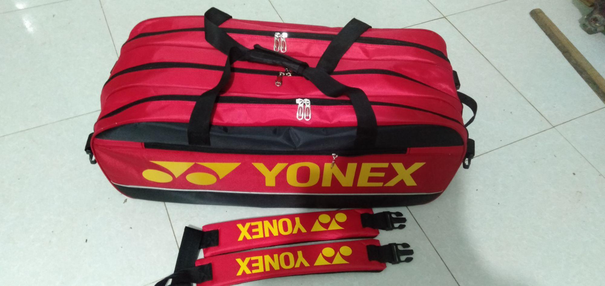 bao vợt cầu lông vuông 3 ngăn chính