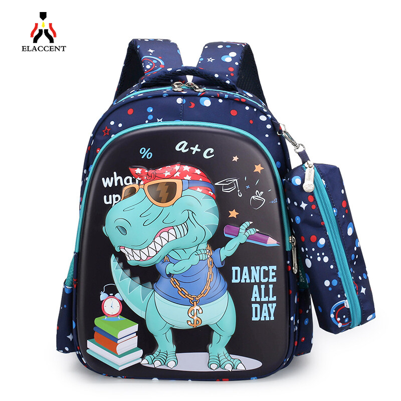Johnn Backpacks Korean children’s kindergarten cartoon cute school bag primary school dinosaur baby school bag