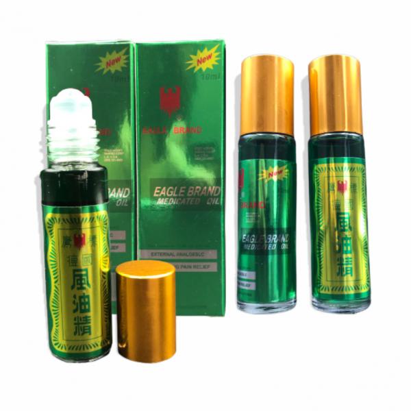 COOMBO 3 chai Dầu xanh con ó dạng chai lăn 10ml