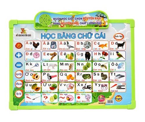 Bảng Chữ Cái Thông Minh ( Tiếng Việt - Tiếng Anh ) Gồm 7 Mặt Thế Hệ Mới, Bảng học chữ cái đa năng, giúp bé tự phát triển toàn diện, học tập tốt