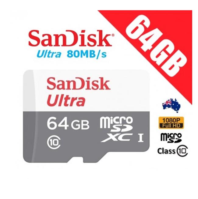 Thẻ nhớ micro SD sandisk Ultra 64GB 80Mb/s class 10