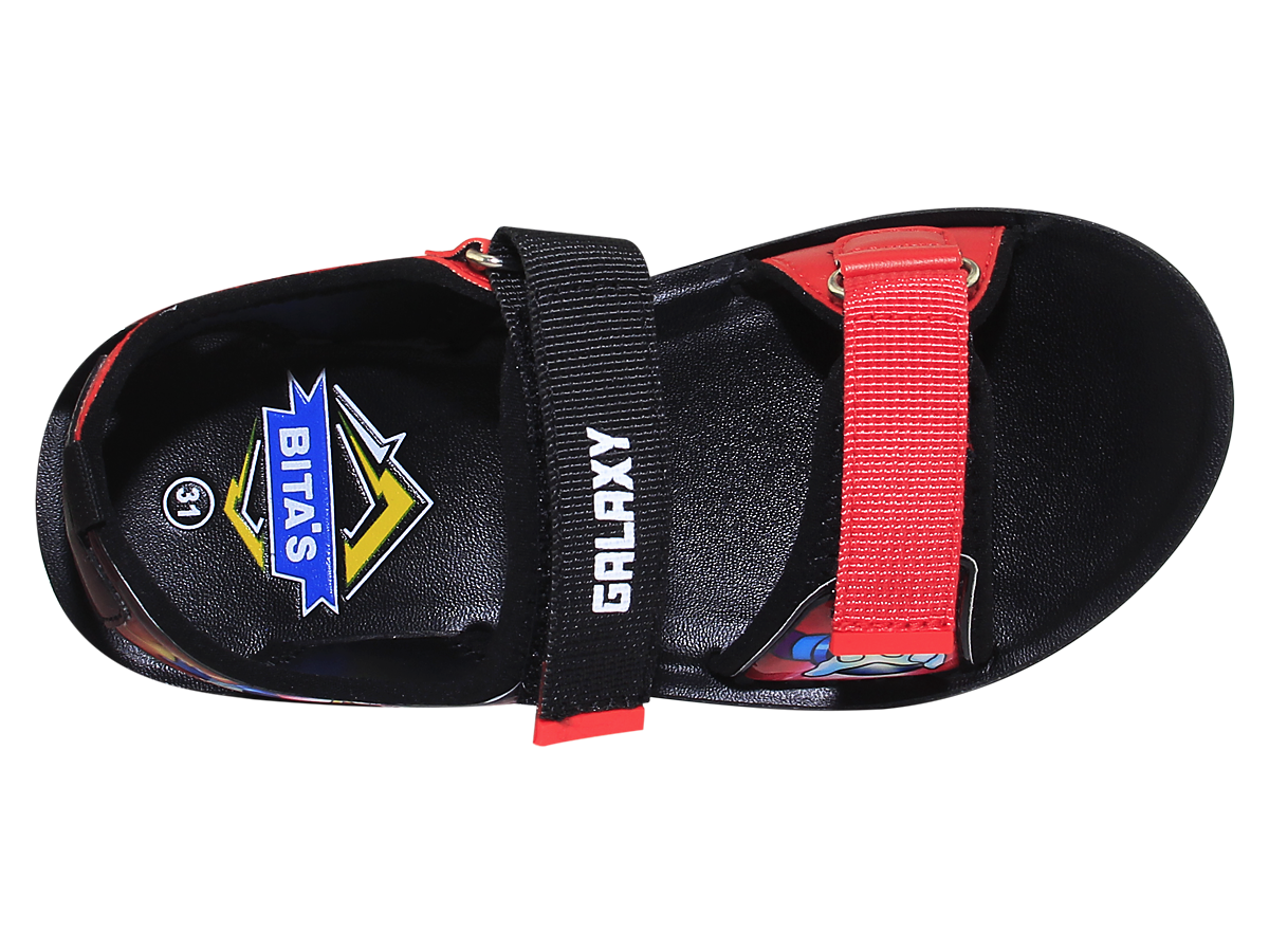 Sandal đế bằng bé trai Bita's SEN.74 (Xanh dương + Đỏ)