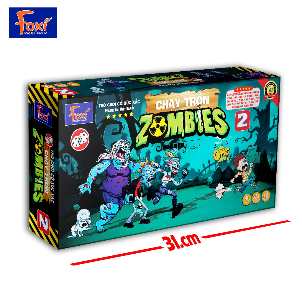 Đồ Chơi Board Game - Chạy Trốn Zombies Nam Châm