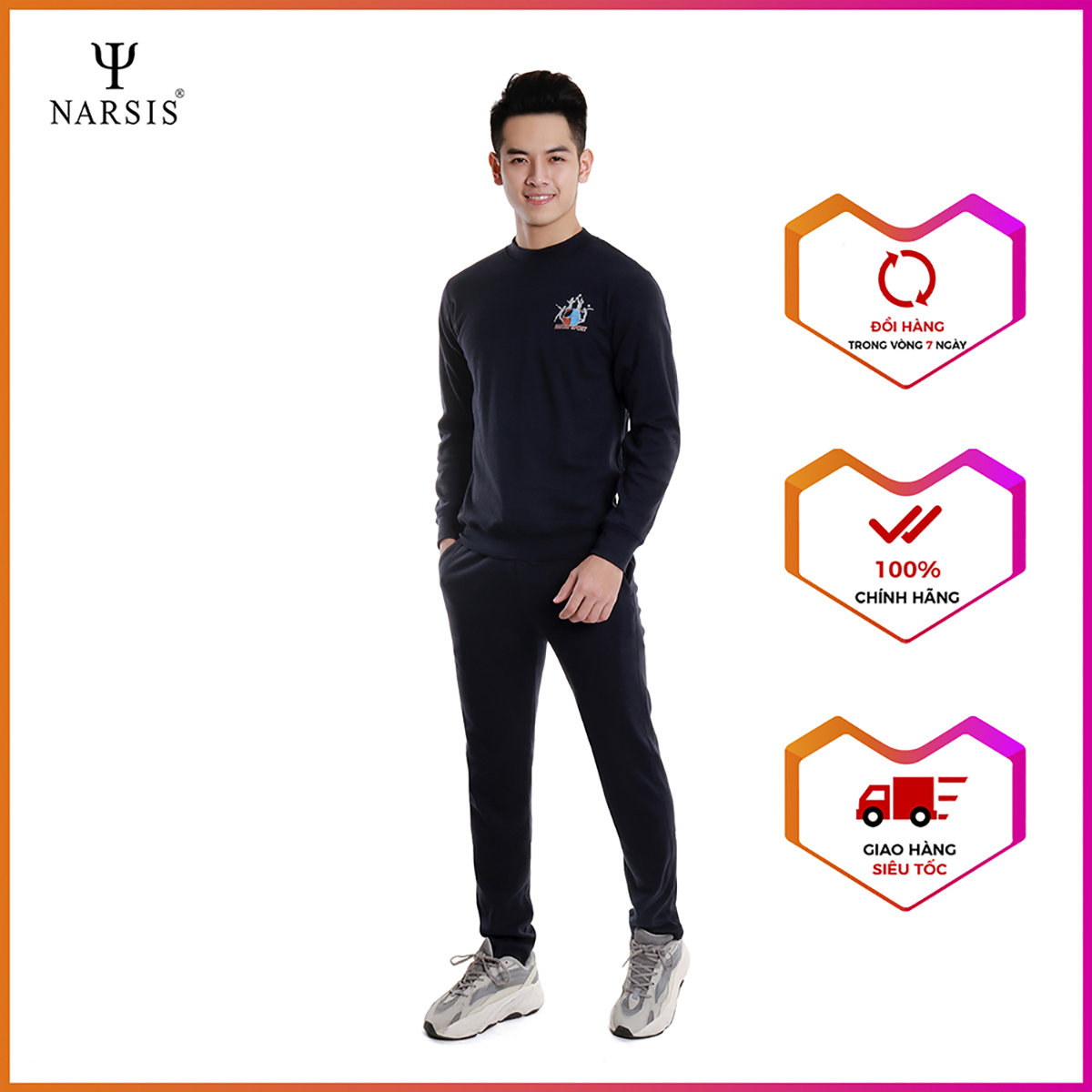 Bộ đồ nam thu đông Narsis E3010