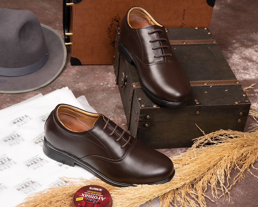 [6cm]-padded shoes men's T&TRA T41 Brown