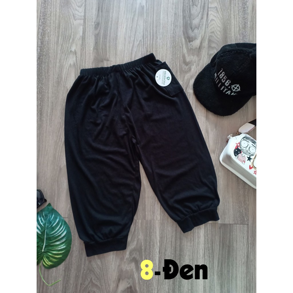 [HCM]Quần Alibaba Lửng (Màu Đen)Oversize 50-95Kg