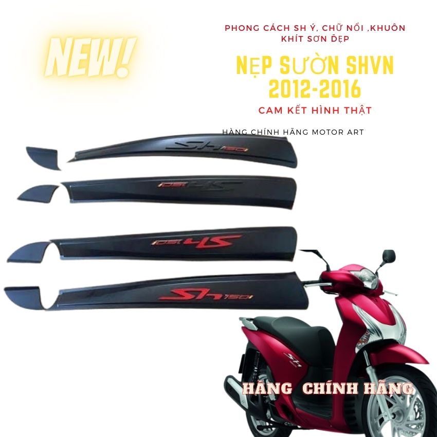Nẹp Sườn SH 2012-2016 Độ Kiểu Ý - MT 2022