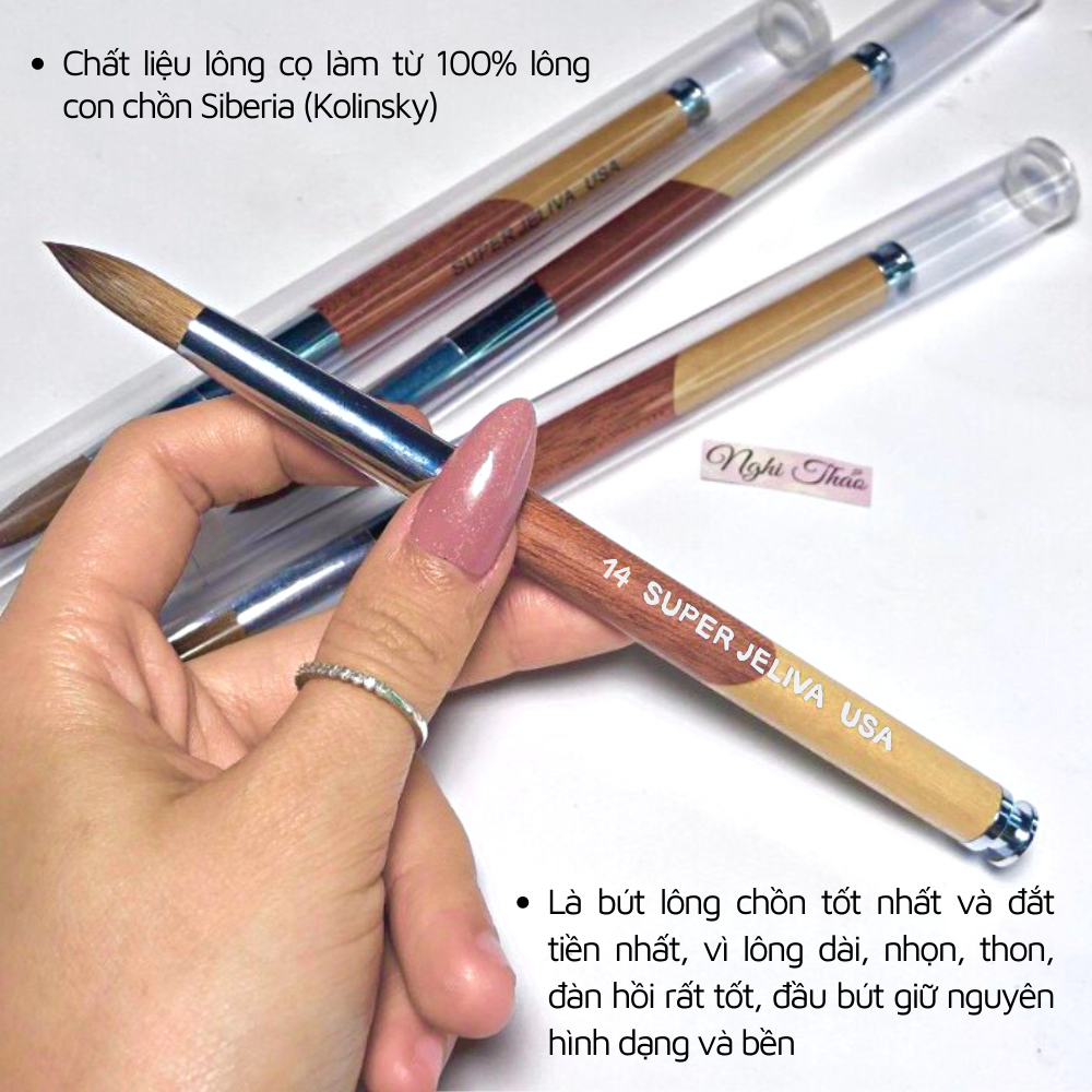 Cọ đắp bột lông chồn JELIVA NGHI THẢO