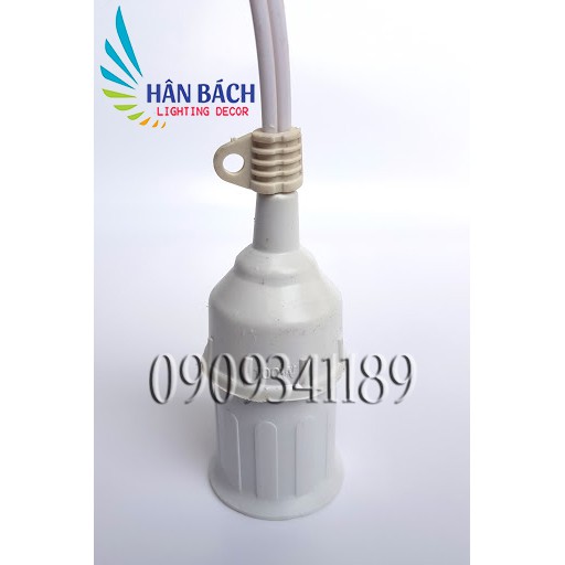 Đui đèn kín nước ngoài trời E27 trắng, đen giá siêu rẻ HABALI