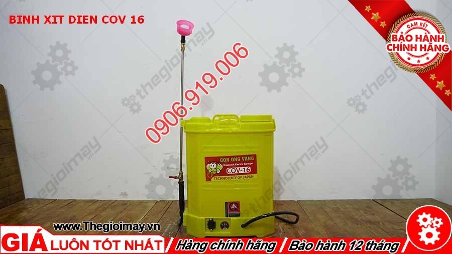 [HCM]Bình xịt điện con ong vàng COV 16D