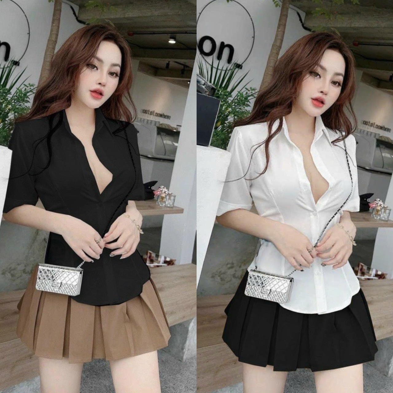 [ Bigsize 50-90kg ] Áo Sơ Mi Chất Lụa Mẫu Trơn Mềm Mịn Cho Nàng Múp Xinh MÃ SM105
