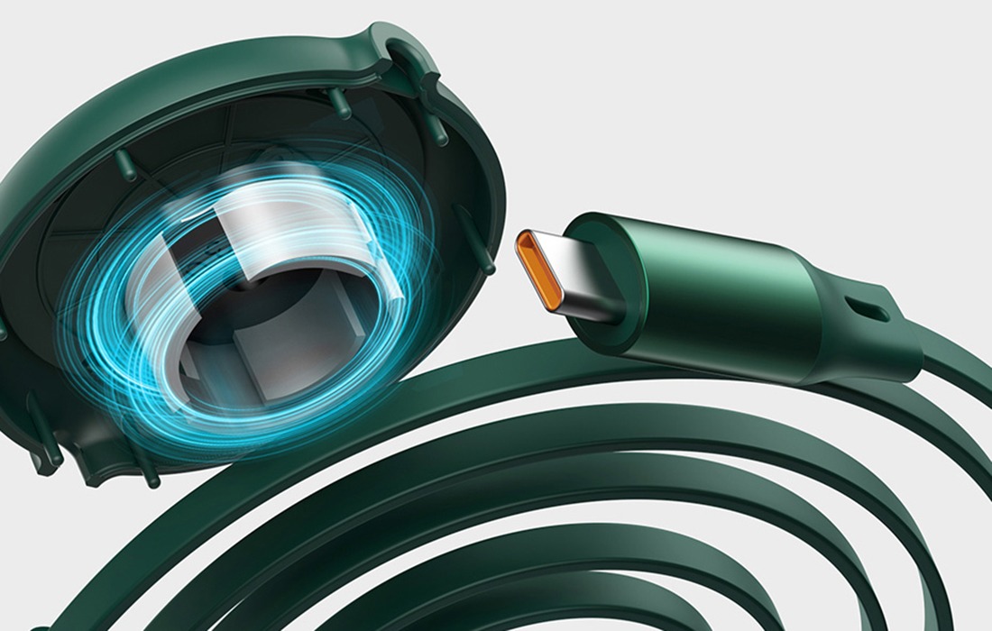 Cáp sạc dây rút 3 đầu baseus 100W Bright Mirror One-for-three Retractable Data Cable Type-C to M+L+C (1.2m, 100W)
