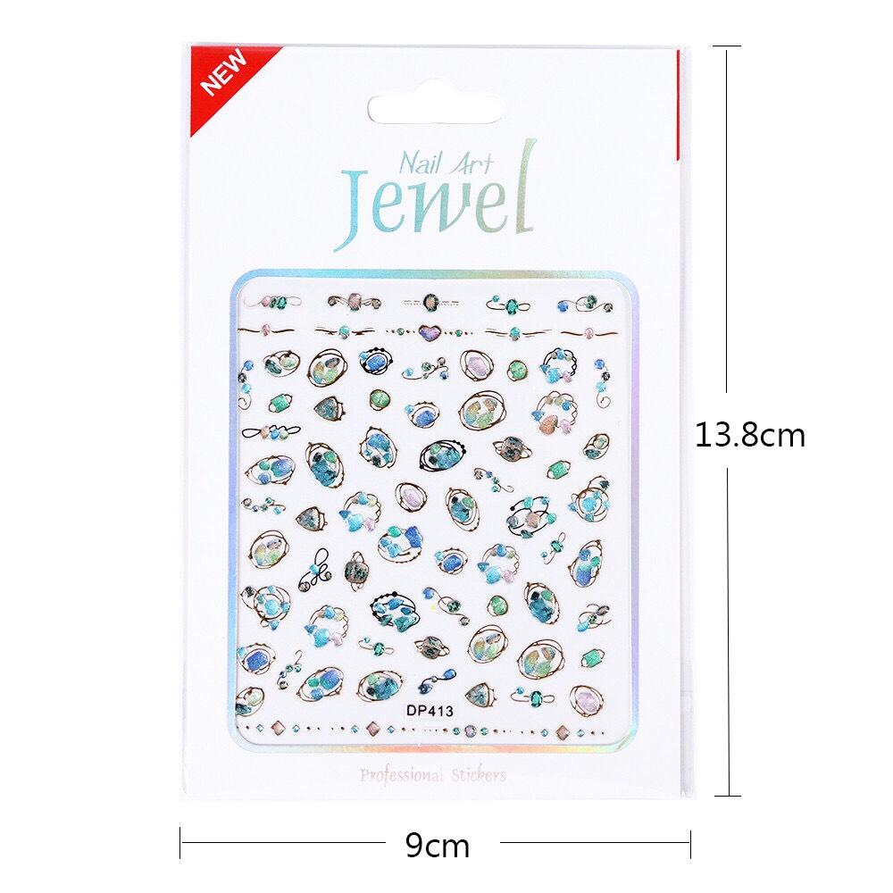Tấm sticker dán trang trí móng tay 3D nghệ thuật