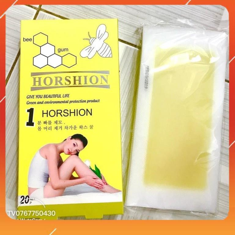 miếng dán Wax Lông Horshion hộp 20 Miếng