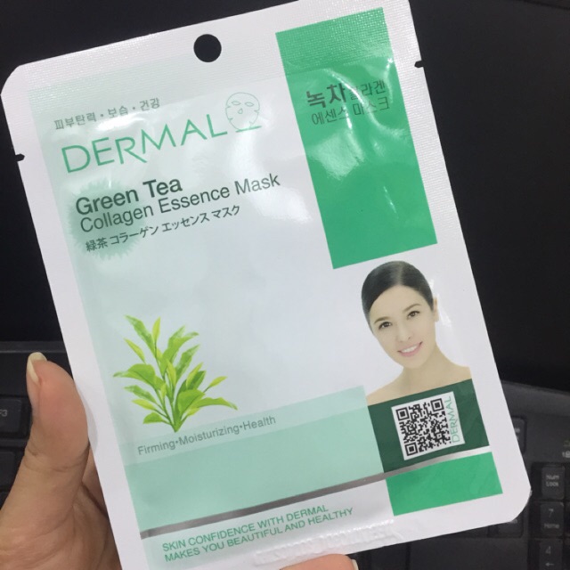Mặt nạ Dermal dưỡng da tinh chất trà xanh