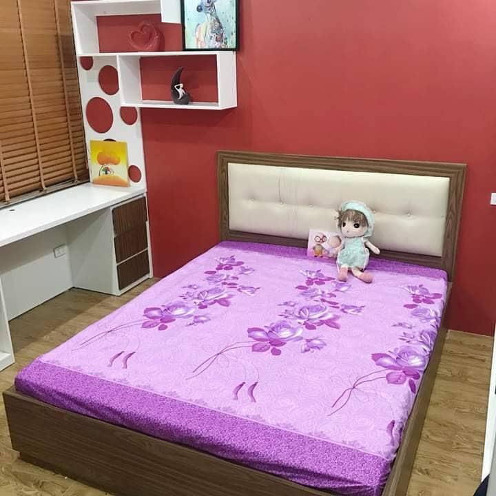Ga chống thấm cotton dành cho bé yêu( giao màu ngẫu nhiên) KT 1.6 x 2m