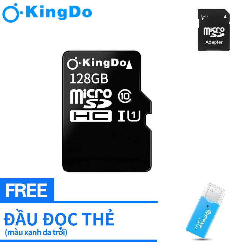 【Miễn phí Đầu đọc thẻ】Thẻ nhớ Micro SDHC128GB class 10 bảo hành 3 tháng lỗi 1 đổi 1 + Tặng kèm adapter