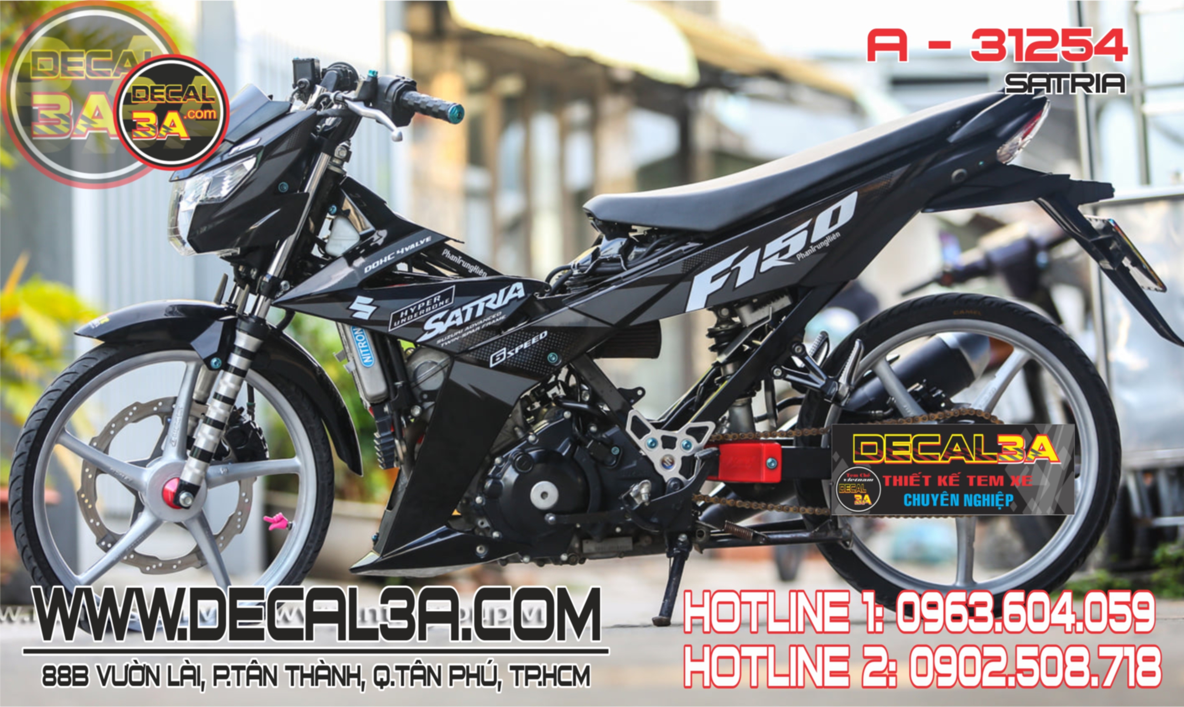 Pata removable decal-Rainer F150 white black patchwork