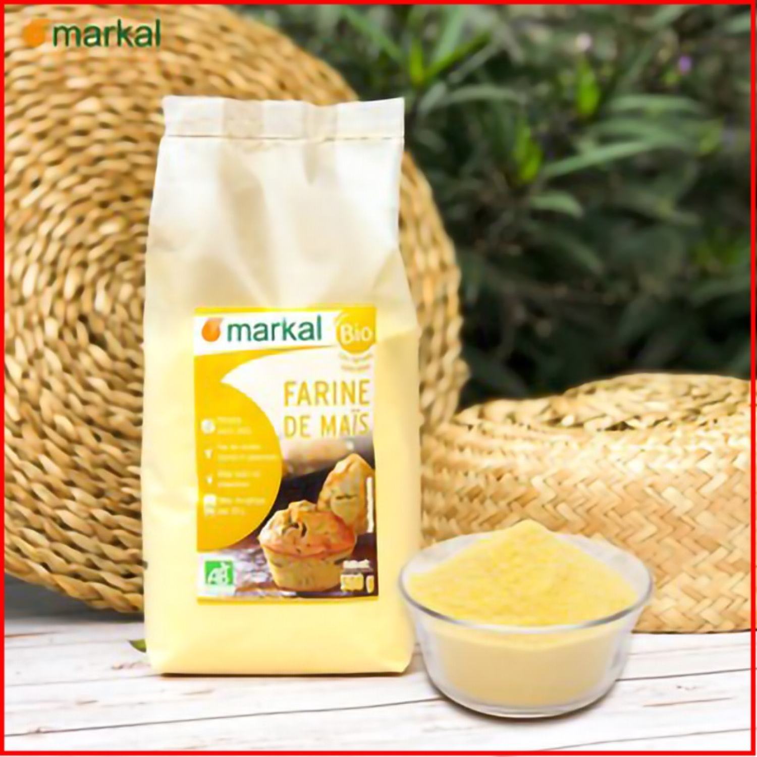 Bột Bắp Hữu Cơ Hạt Mịn Markal 500g - GiftLife