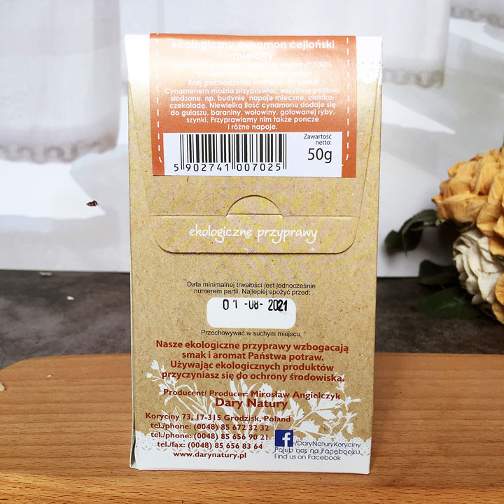 Bột quế hữu cơ Dary Natury 50g