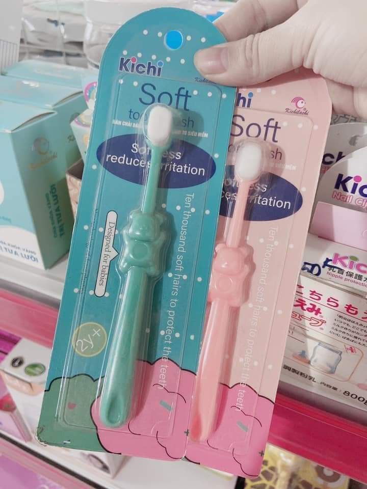 Bàn chải đánh răng sợi lông tơ cho bé siêu mềm mại