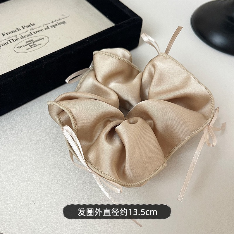 Scrunchies satin bigsize cỡ bự - cột tóc voan vải thời trang nữ