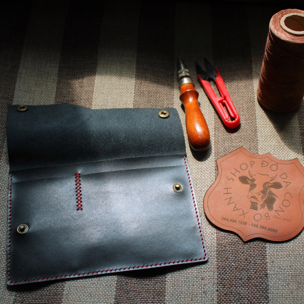 Ví Đựng Giấy Tờ Xe, Đăng Kiểm Da Bò Handmade