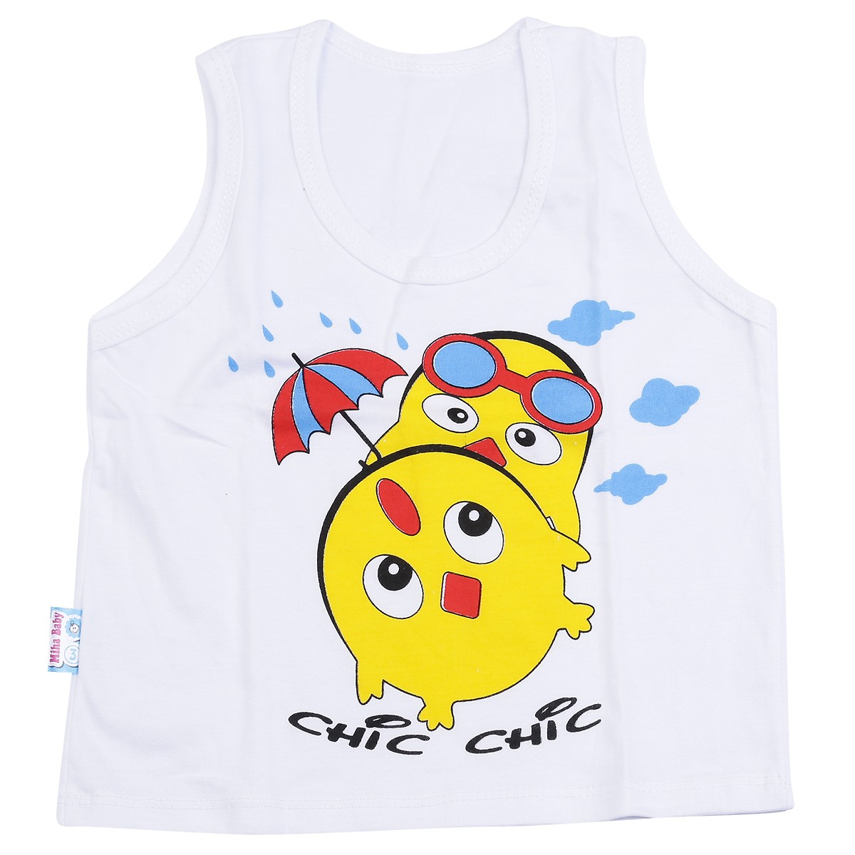 Set 5 Áo Ba Lỗ Cotton Cho Bé 3-25 Ký Có 12 Size