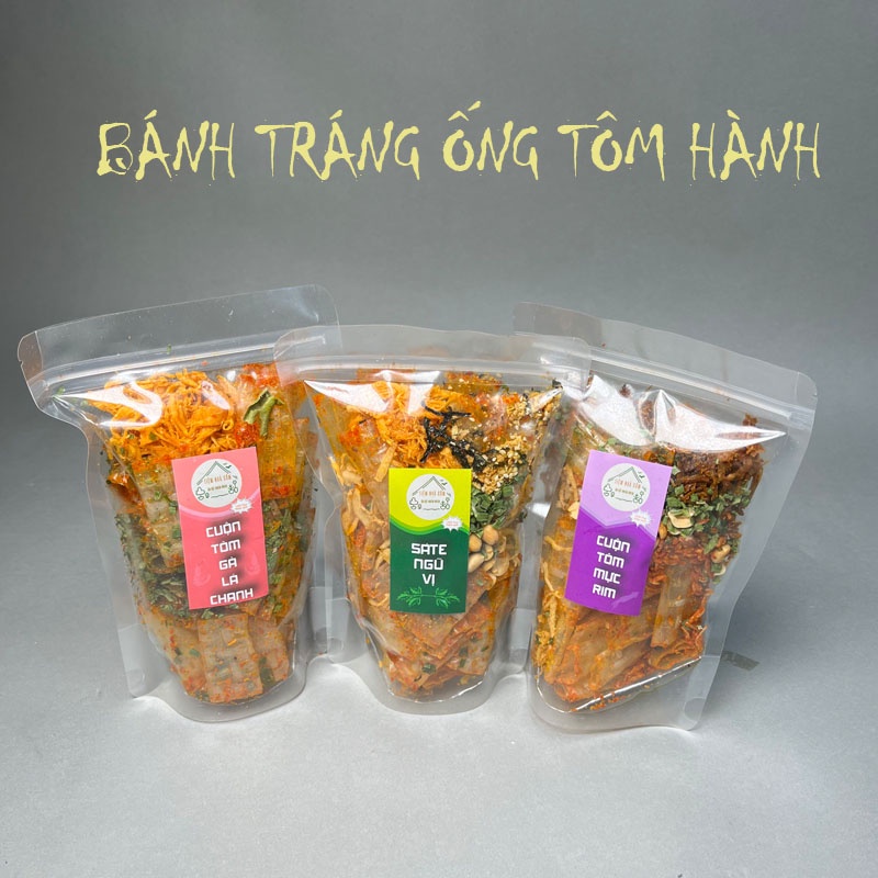 Bánh tráng trộn mix vị topping đa dạng, bánh tráng tự trộn 100g - Tiệm tạp hóa tháng năm