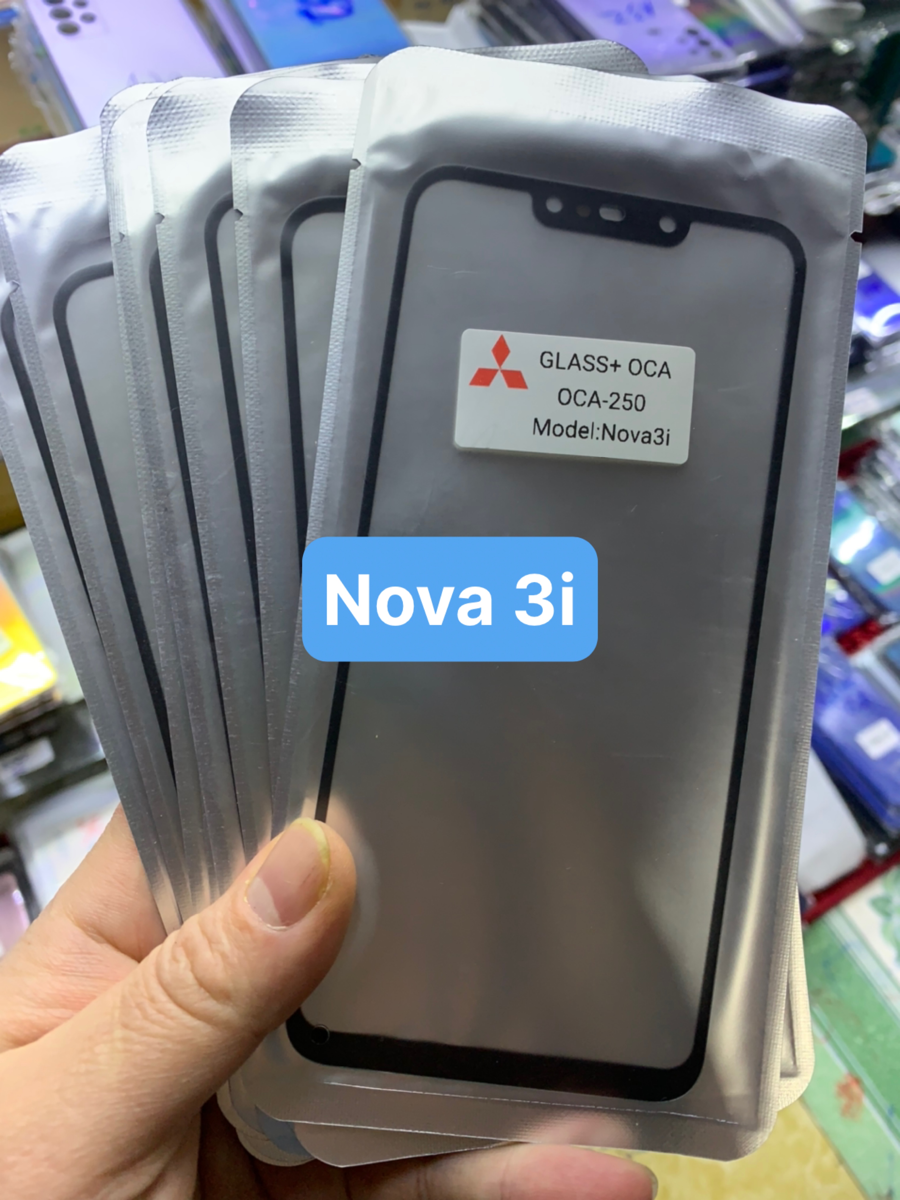 Kính ép liền keo huawei nova 3i