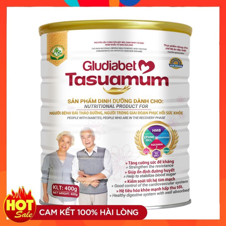 [ 100% CHÍNH HÃNG ] Sữa Bột GLUDIABET TASUAMUM 900g