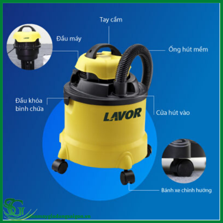 [HCM]Máy hút bụi khô và ướt Lavor DVC12PT