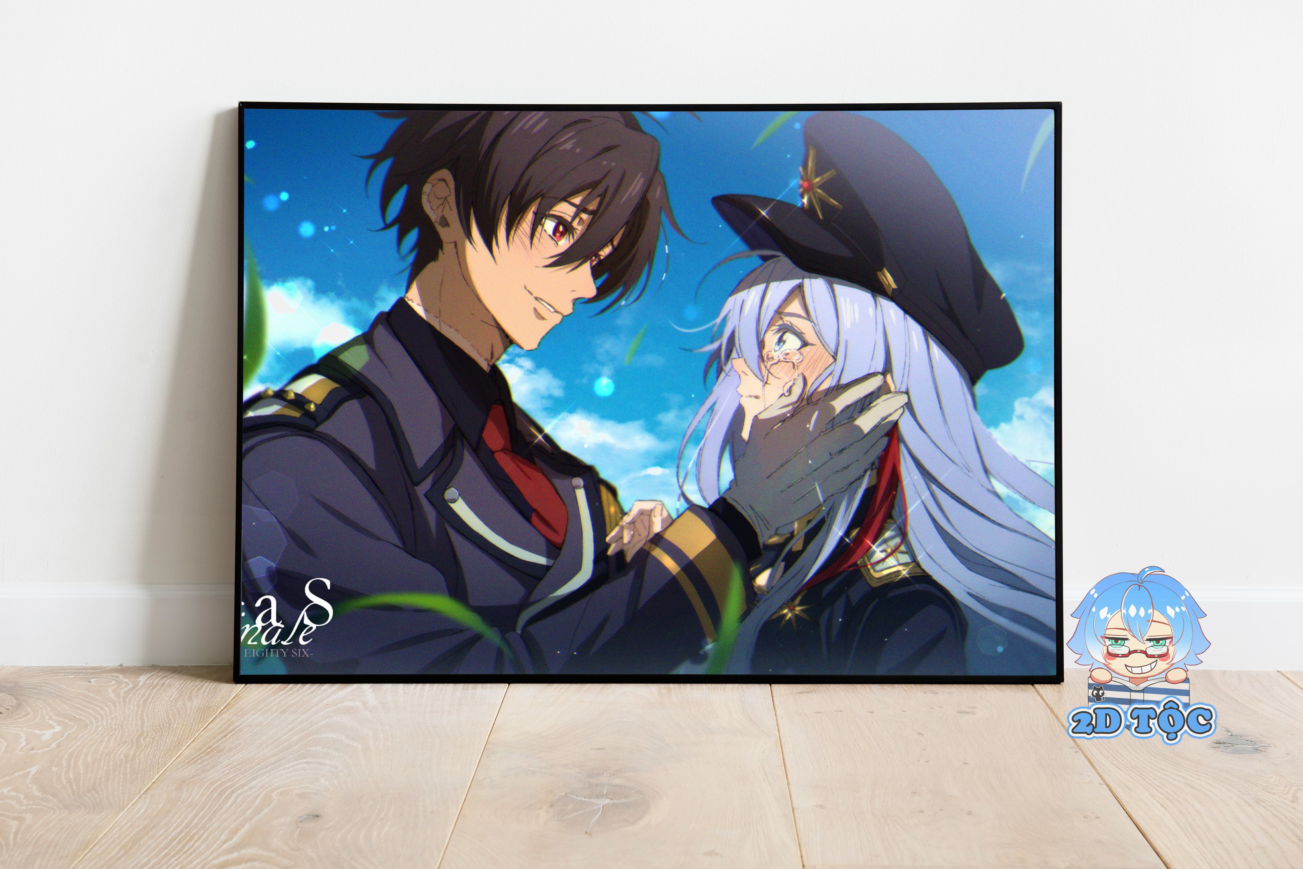 Tranh poster a3 light novel 86 eighty six chất liệu giấy cao cấp - 2d tộc shop