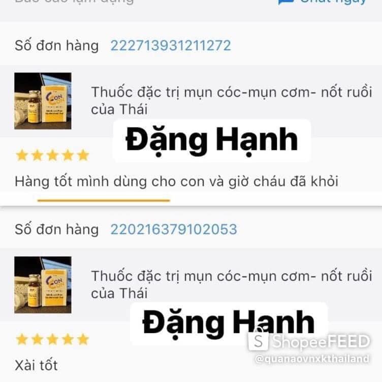 Mụn cóc, mụn cơm, nốt ruồi Của Thái
