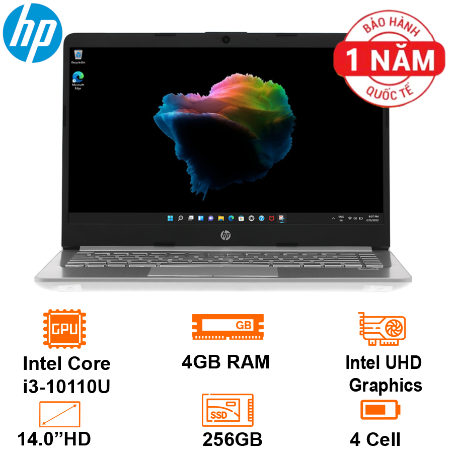 Laptop HP 14s CF2527TU 4k4a1pa -warranty 12 months-genuine goods safety Mart official
