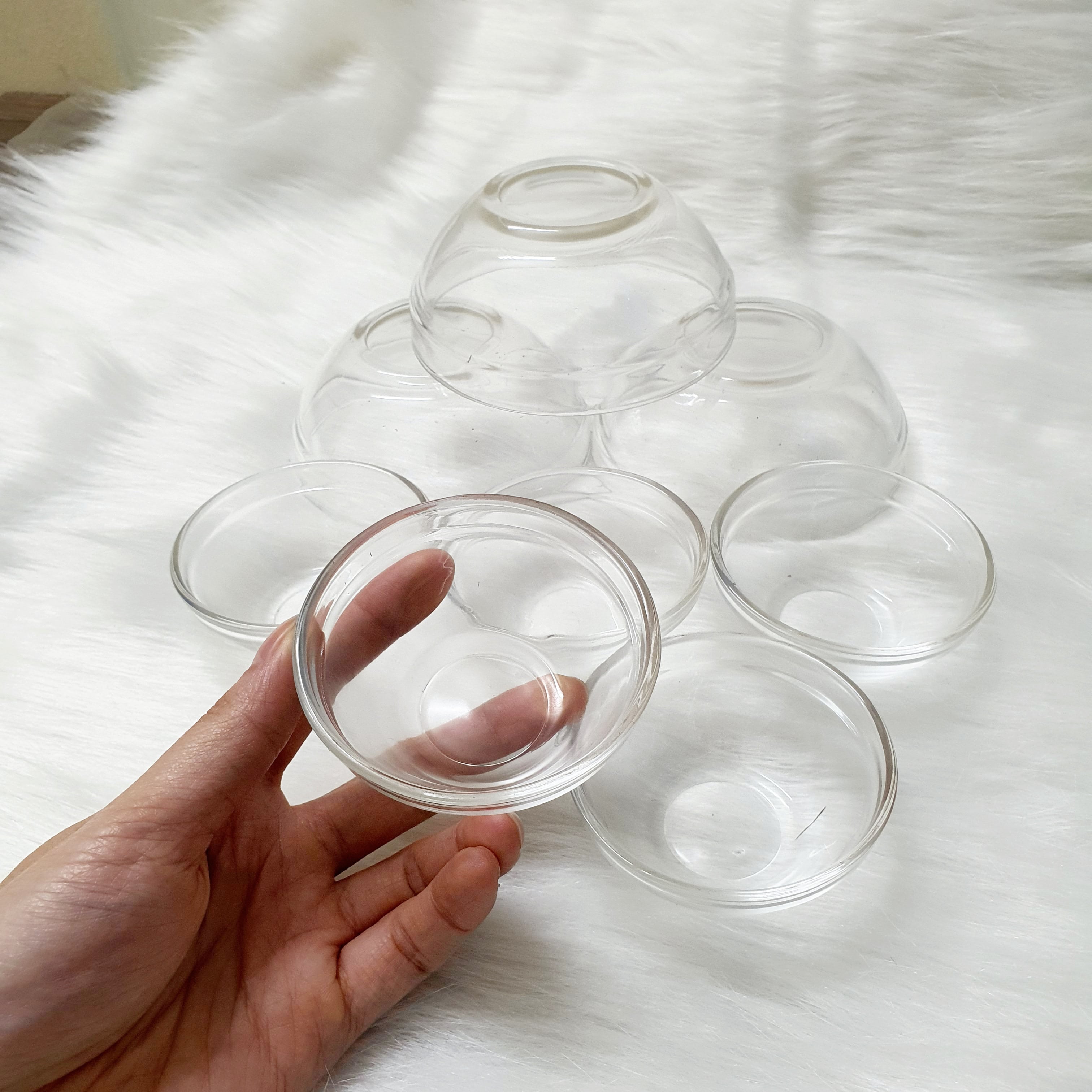 Bát thủy tinh trộn mặt nạ, bát peel, chổi peel