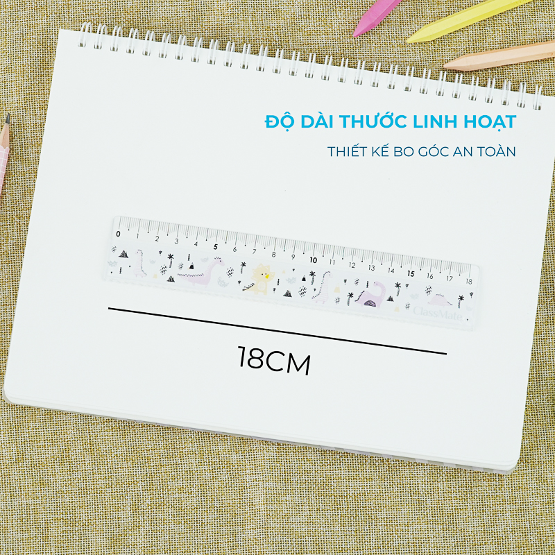 Thước Kẻ CLASSMATE Dễ Thương Cho Bé RL05-DI (18cm)
