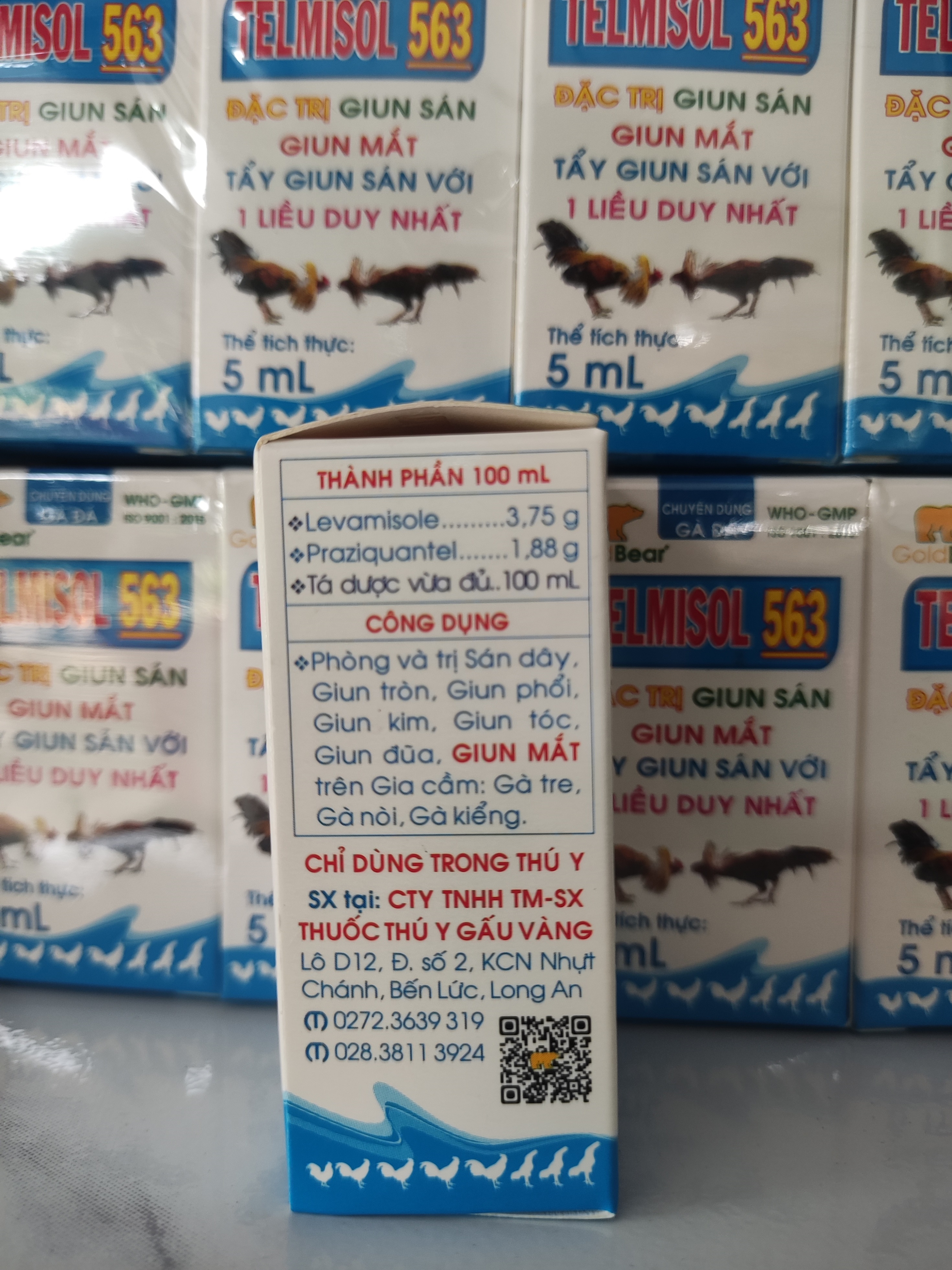 Xỗ lãi giun mắt telmisol 563 lọ 5ml