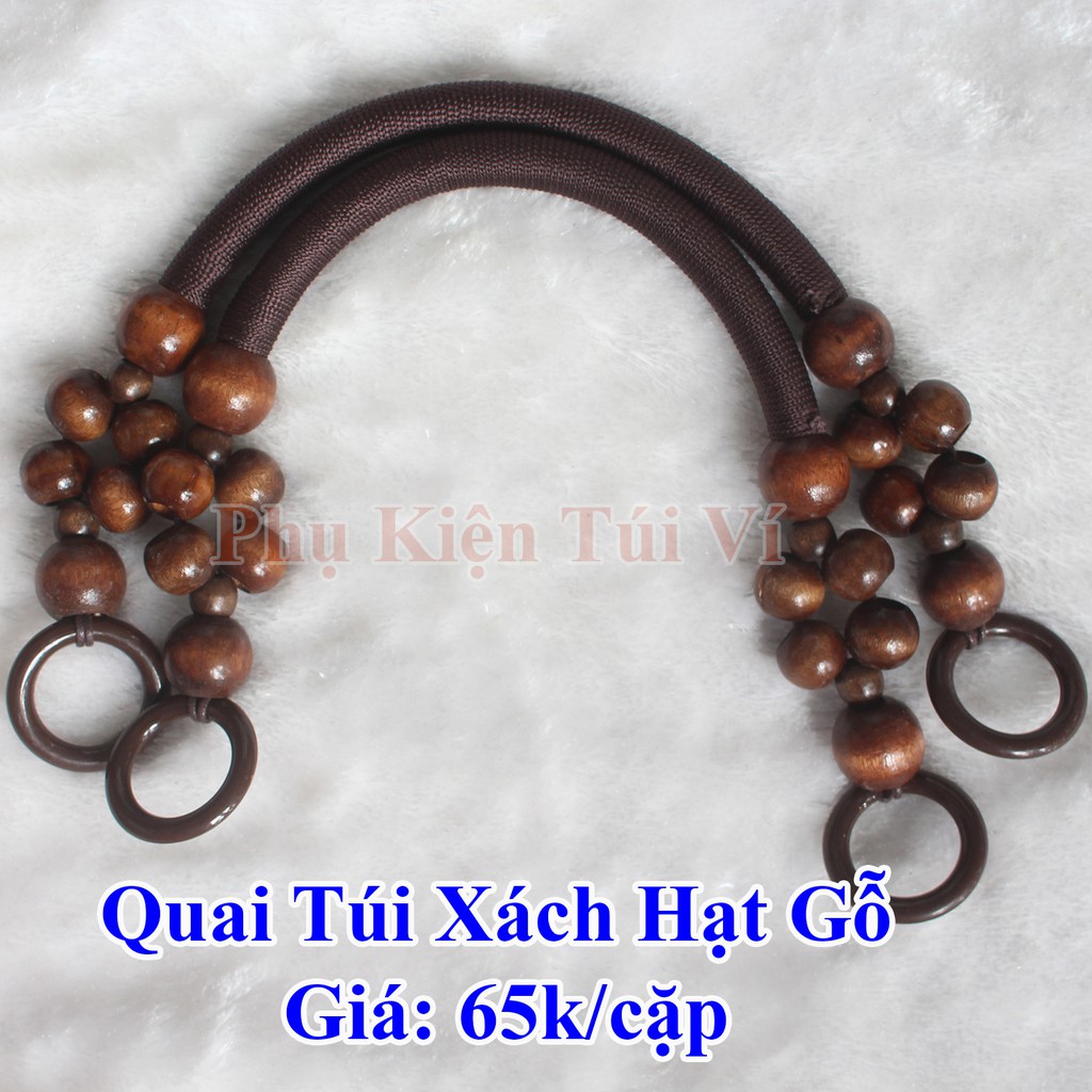 Quai Túi Xách Hạt Gỗ (70k/cặp)