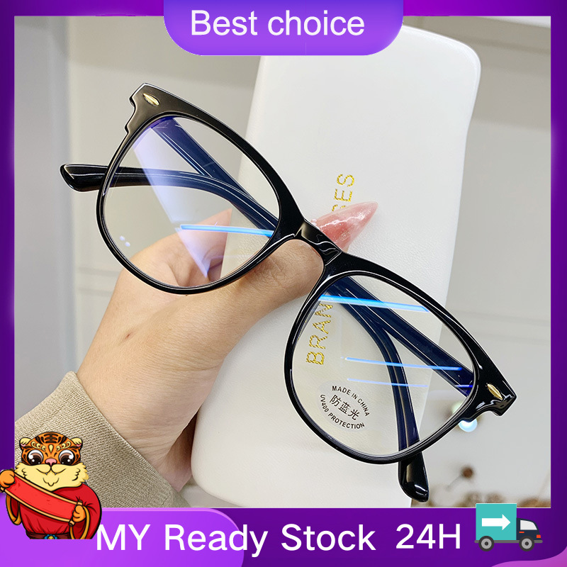 Giá bán 🔥In stock🔥Finished Myopia Glasses Anti-Blue Light Eyeglasses Transparent Women Men Computer Nearsighted Glasses Prescription-1.0-1.5-2.0