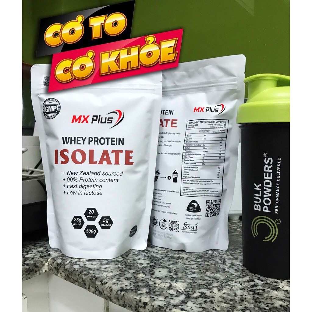 TĂNG CƠ MXPLUS WHEY ISOLATE PROTEIN 500G