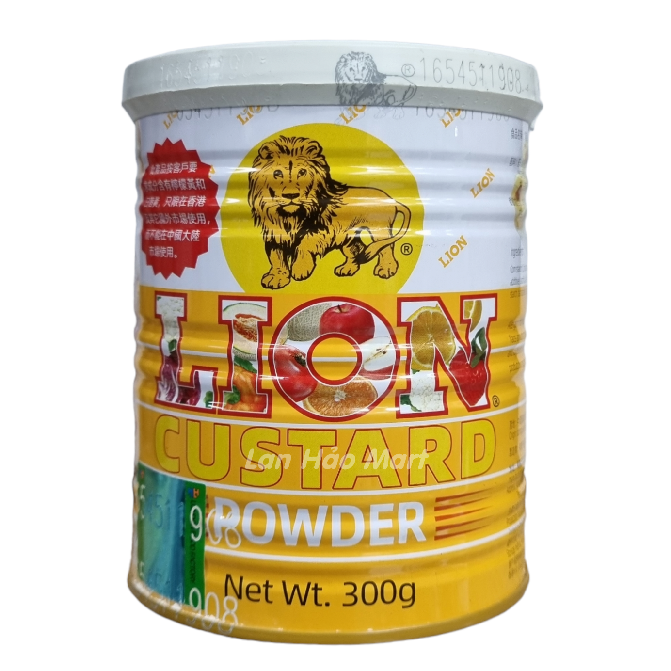 Bột Sư Tử, Bột Trứng Sữa. Bột Lion Custard Powder EUFOOD Lon 300g