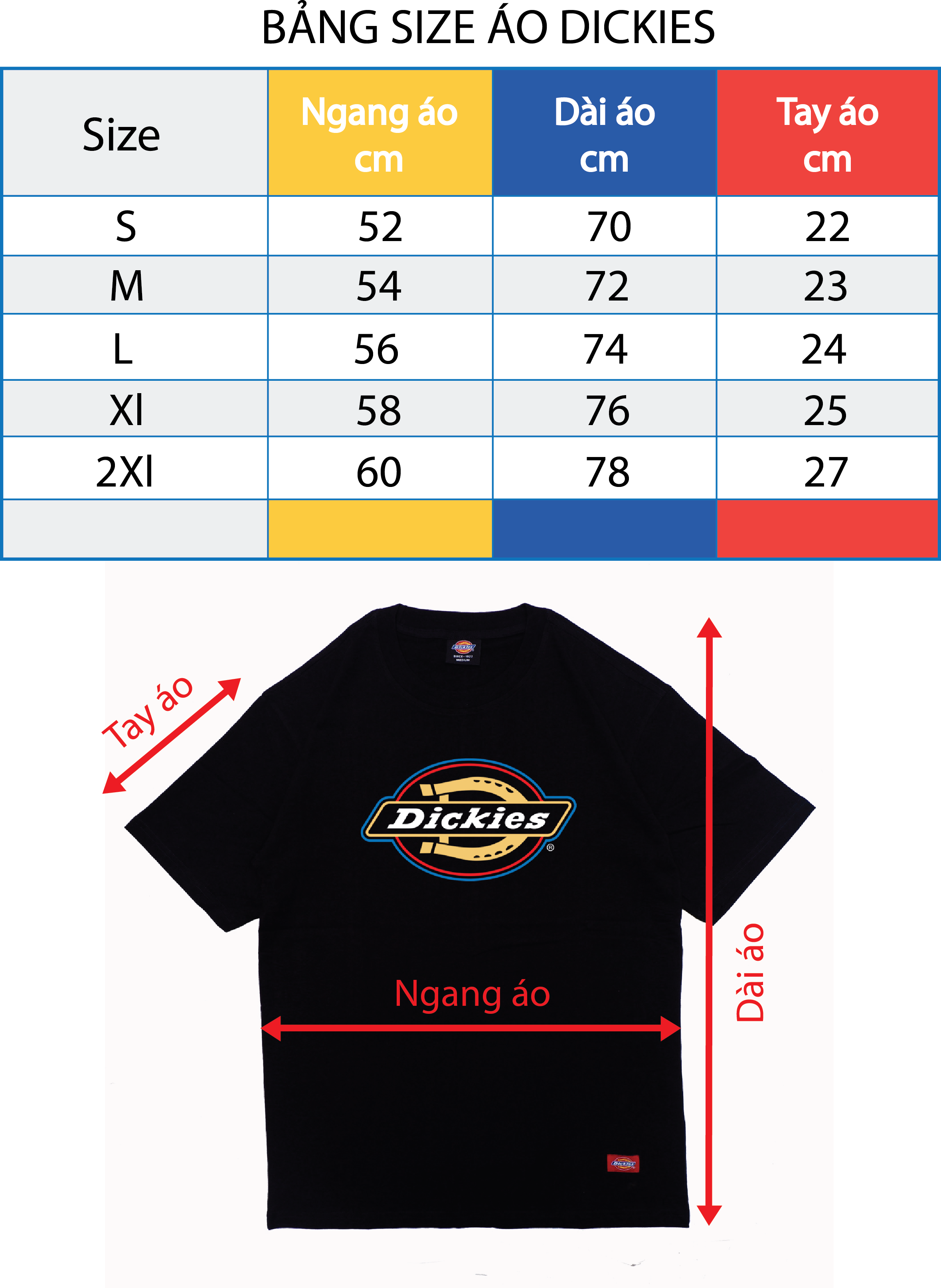 Tshirt Dickies - áo thun nam nữ