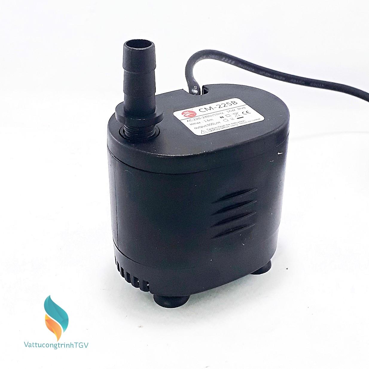 Bơm chìm mini cm-233b 220v-21w cho bể cá, quạt hơi nước