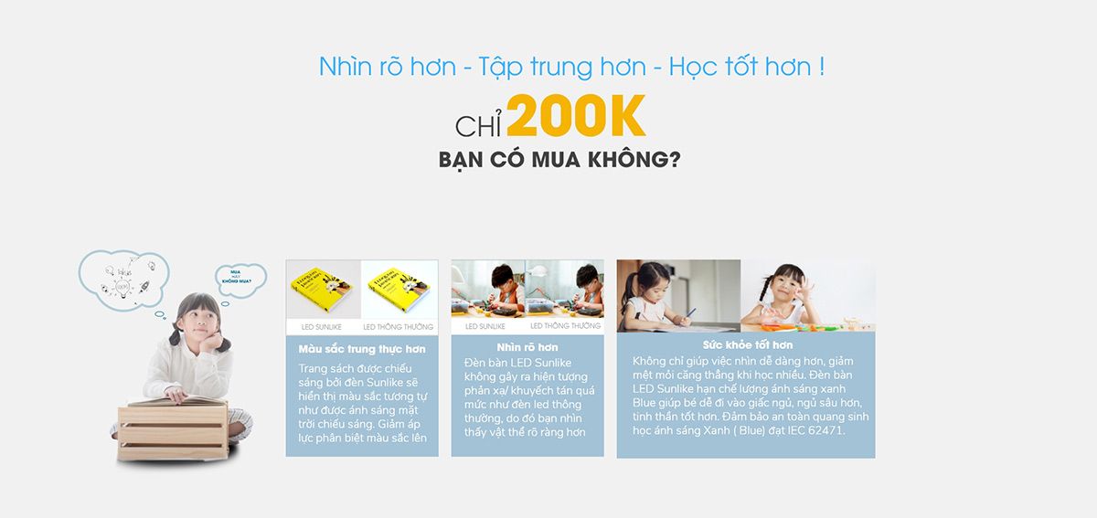Đèn bàn LED SUNLIKE Rạng Đông RL 38