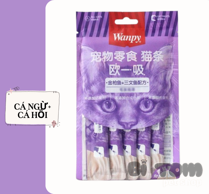 Súp thưởng cho Mèo Wanpy gói 5 thanh (14gx5)