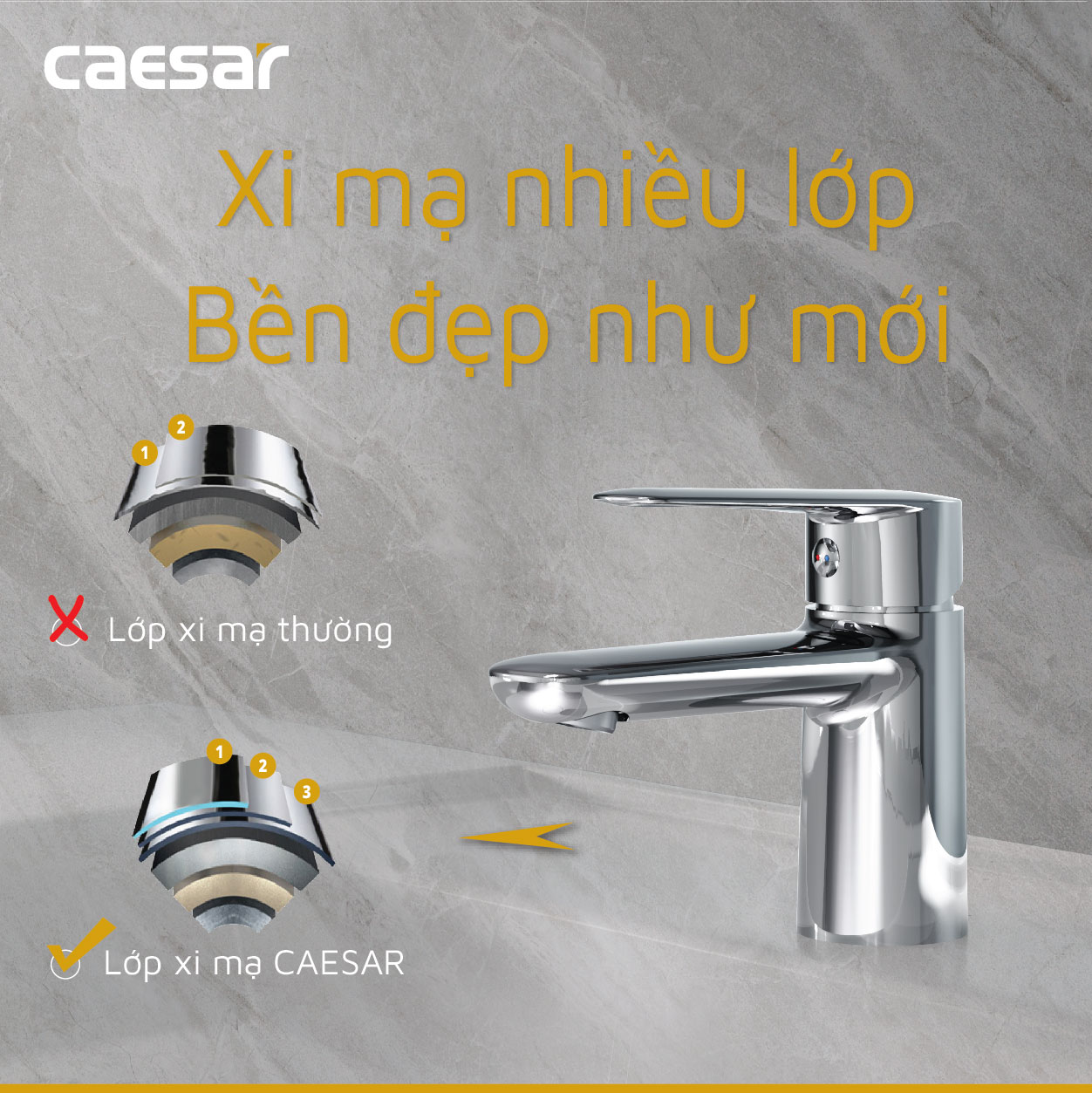 Hot and Cold Faucet B380Cu