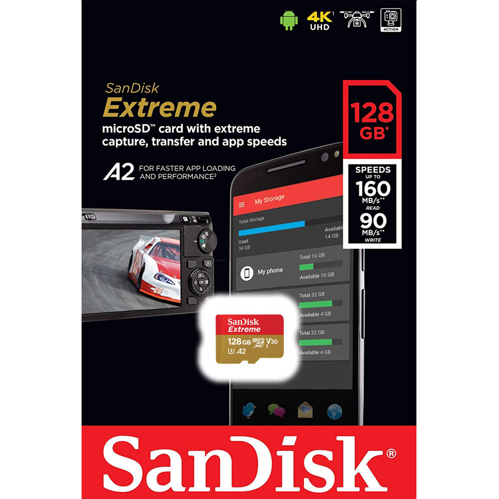 Thẻ nhớ Sandisk Micro SDXC Extreme 128GB (160MB/s)
